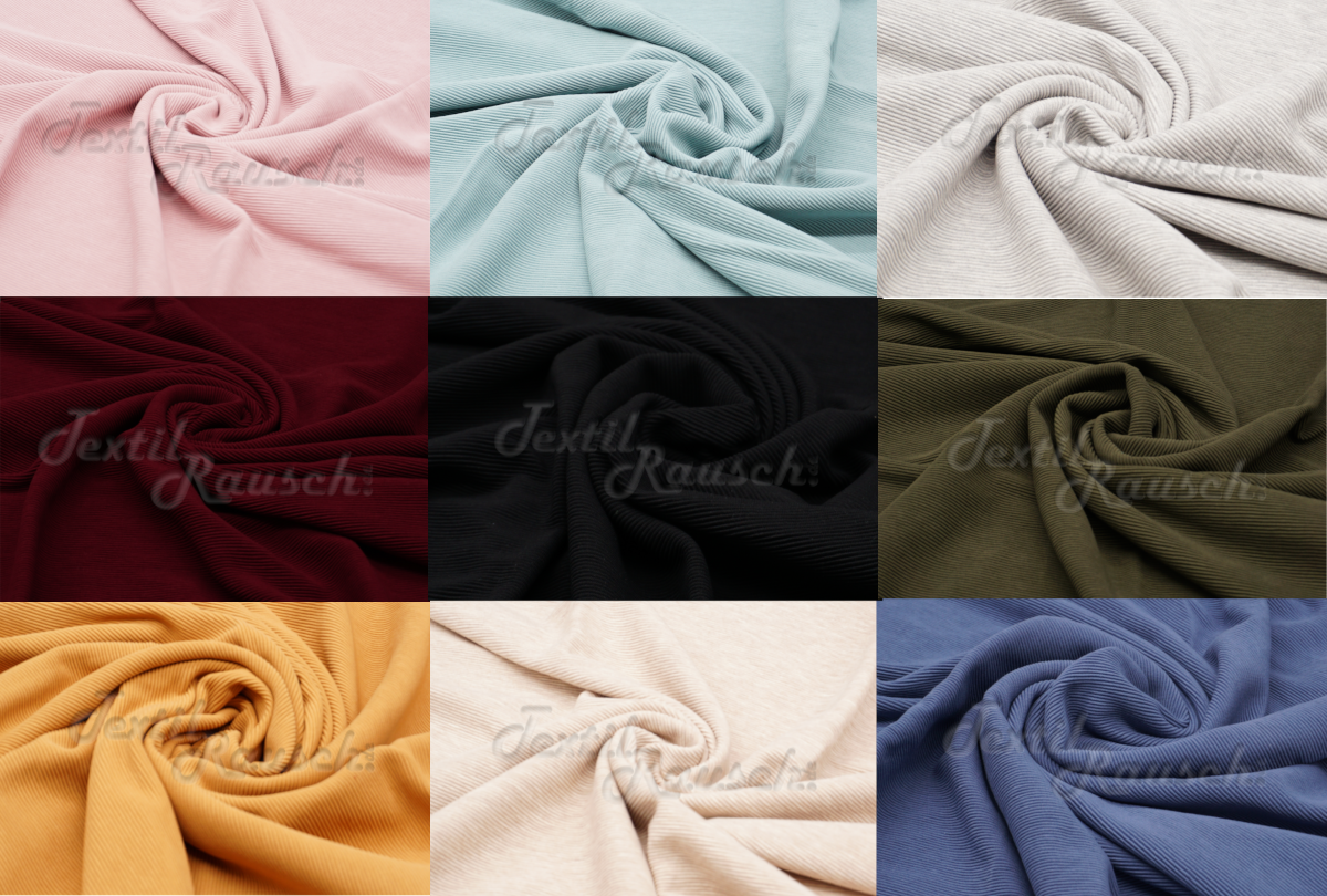 Rippstrickjersey 1m - 270g je m²